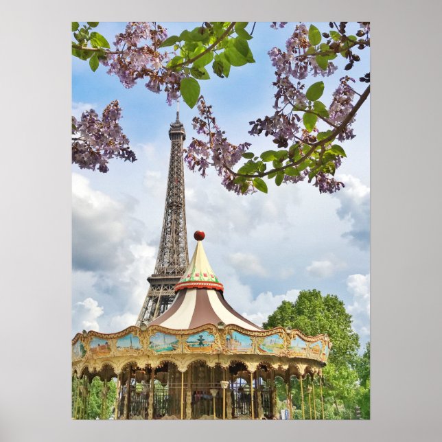 Eiffel Tower, Paris Poster (Front)