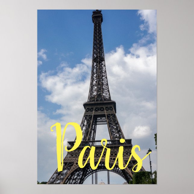 Eiffel Tower Paris Poster (Front)