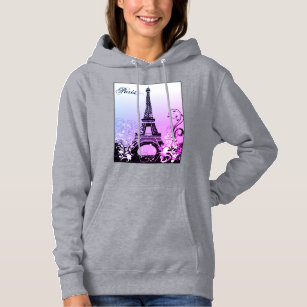 Eiffel Tower Paris (purple) Hoodie