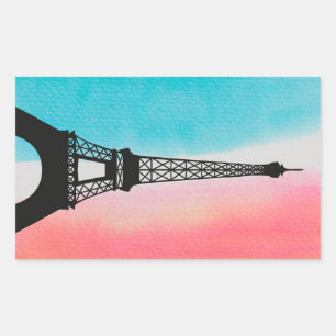 Eiffel Tower, Paris Rectangular Sticker