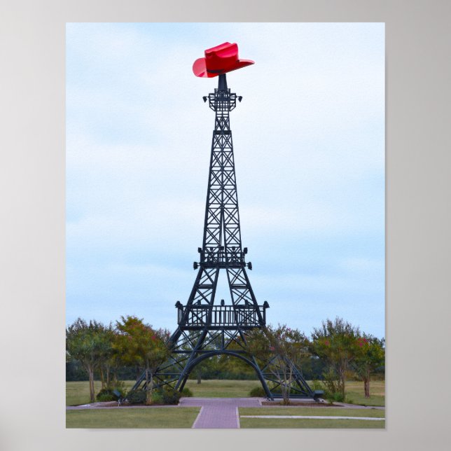 Eiffel Tower, Paris, Texas Poster (Front)