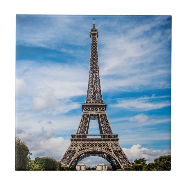 Eiffel Tower, Paris     Tile (Front)