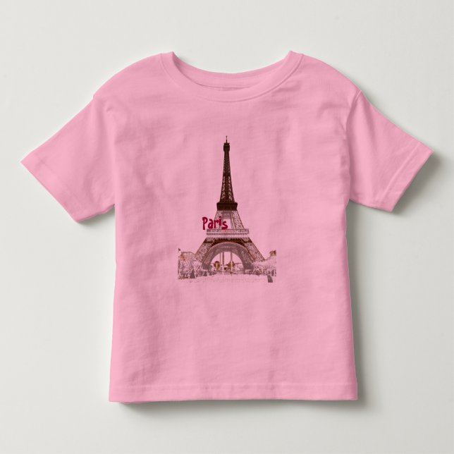 Eiffel Tower-Paris Toddler T-Shirt (Front)