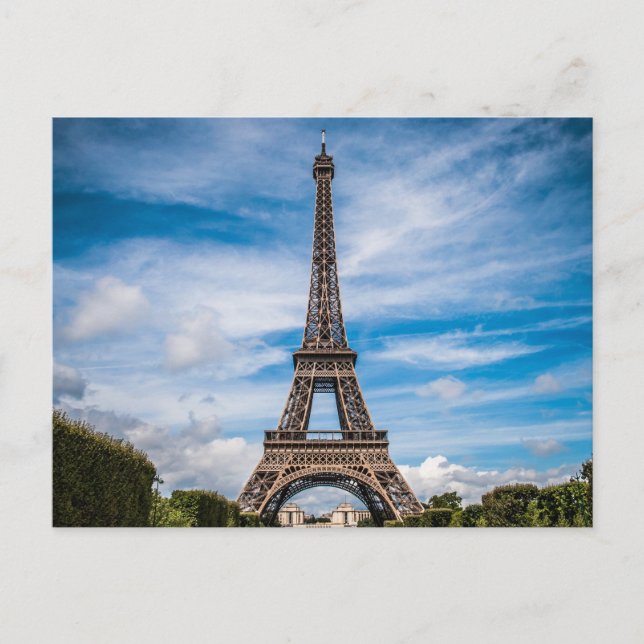 Eiffel Tower Paris Travel Postcard (Front)