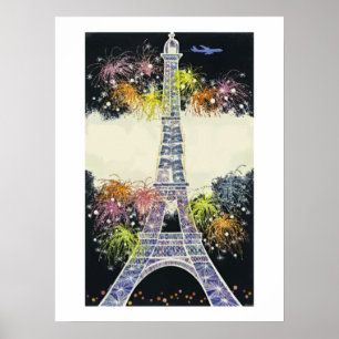 Eiffel Tower Paris, Traveller gift Poster