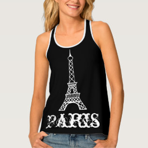 Eiffel Tower Paris Women's Tank Top Shirt Gift