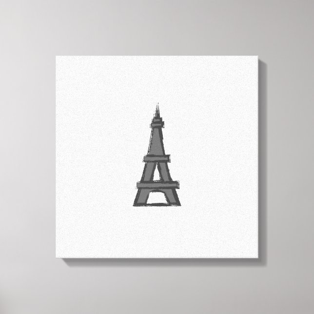 Eiffel Tower Parisian Explorer Canvas Print (Front)