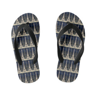 Eiffel Tower Pattern Kid's Flip Flops