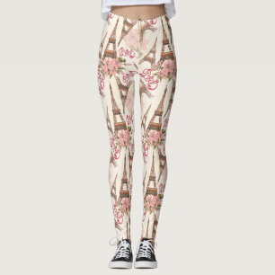 Eiffel Tower Pattern Leggings