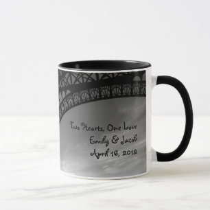 Eiffel Tower Personalised Bride & Groom Mug