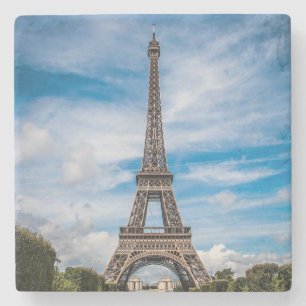 Eiffel tower photo stone coaster