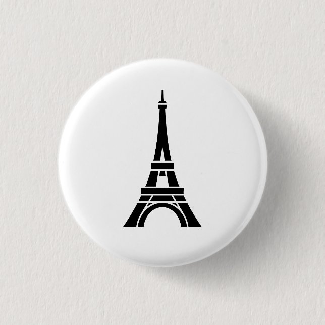 Eiffel Tower Pictogram Button (Front)
