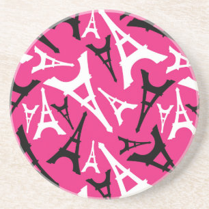 Eiffel Tower Pink Coaster