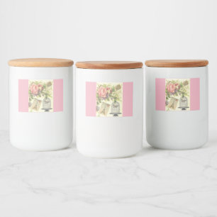 Eiffel Tower Pink French Theme Vintage Paris Food Label