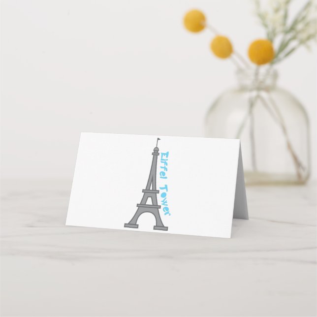Eiffel Tower Place Card (Front)