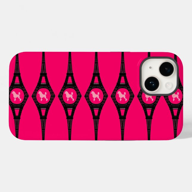 Eiffel Tower Poodle Case-Mate iPhone Case (Back (Horizontal))