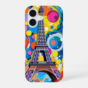 Eiffel Tower Pop Art iPhone 16 Case