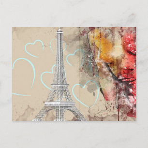 Eiffel Tower Postcard