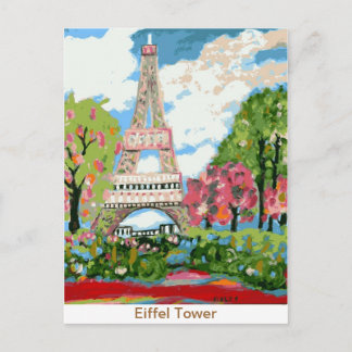 Eiffel Tower Postcard