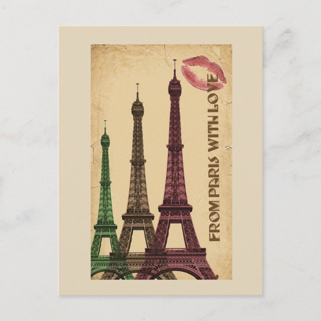 Eiffel Tower Postcard (Front)
