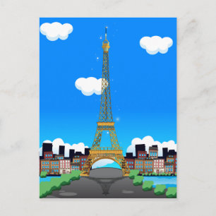 Eiffel Tower Postcard