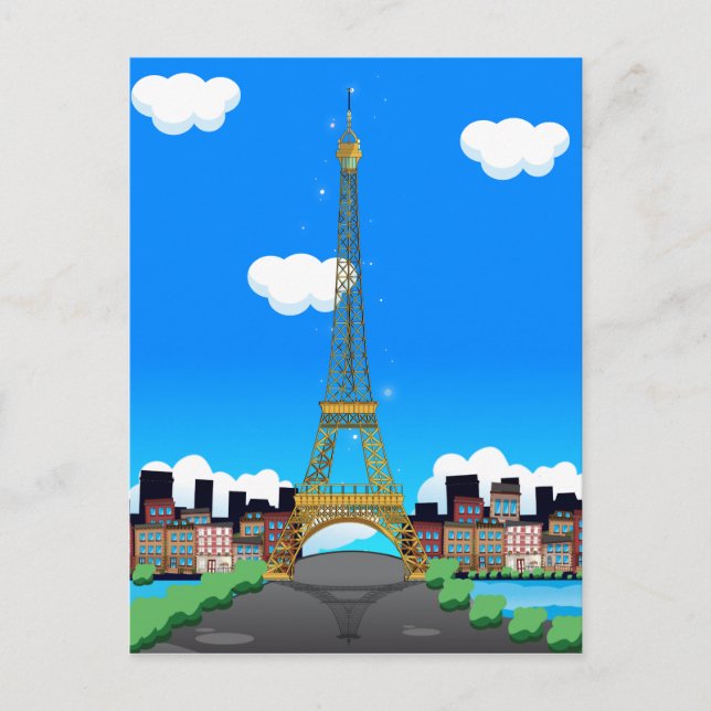 Eiffel Tower Postcard (Front)