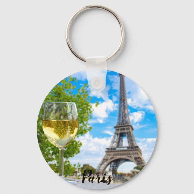 Eiffel tower shot glass key ring (Front)
