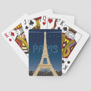 Eiffel Tower Sparkle Playing Cards