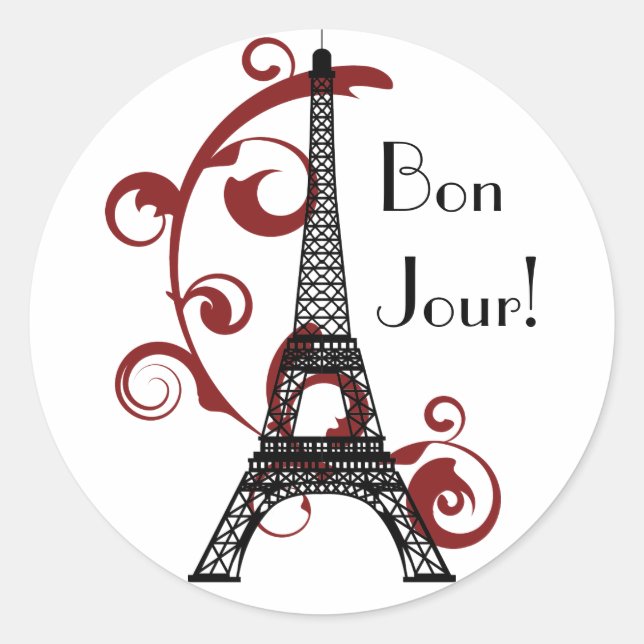 Eiffel Tower Sticker (Front)