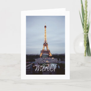 Eiffel Tower Thank You Card