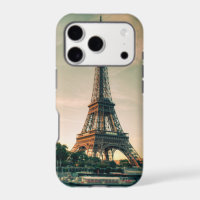 Eiffel tower throw pillow