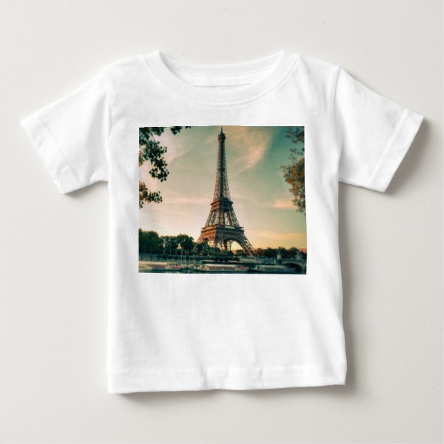 Eiffel tower throw pillow baby T-Shirt (Front)