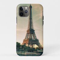 Eiffel tower throw pillow