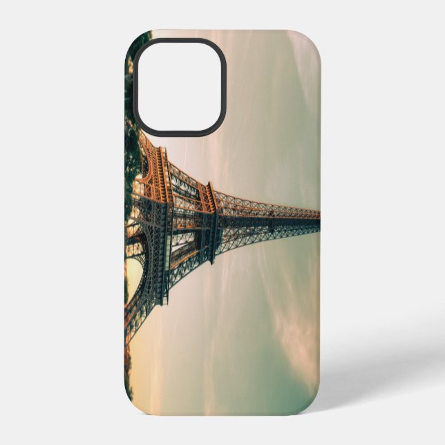 Eiffel tower throw pillow iPhone case (Back)