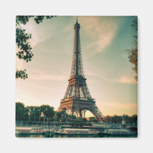 Eiffel tower throw pillow magnet