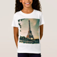Eiffel tower throw pillow