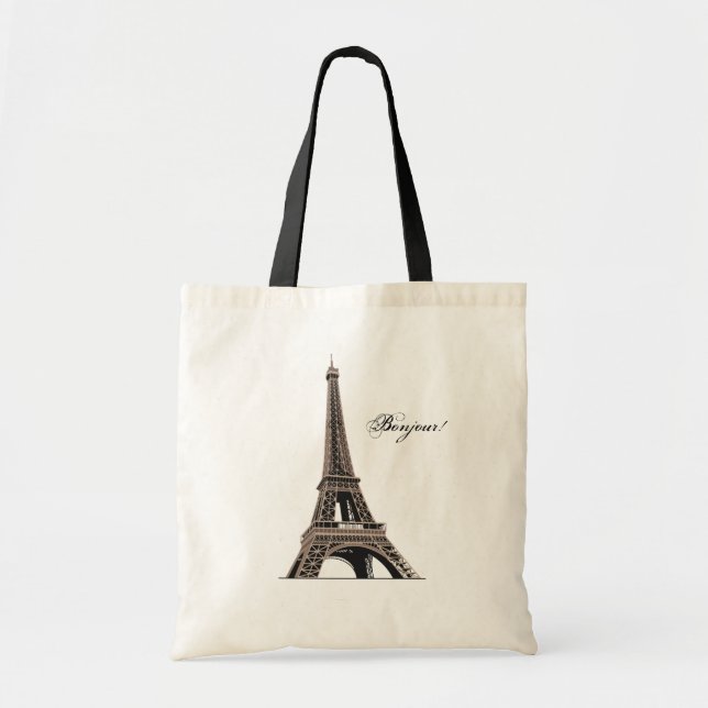 Eiffel Tower Tote Bag (Front)