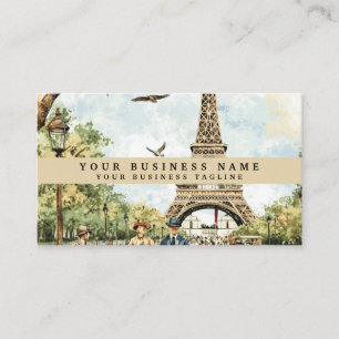 Eiffel Tower Travel Business Card