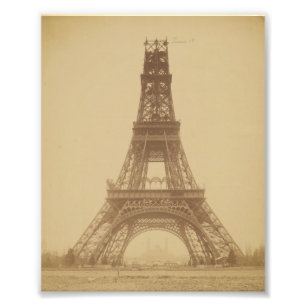 Eiffel Tower Under Construction 1888 Photo Print