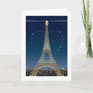 Eiffel Tower Valentine greeting card