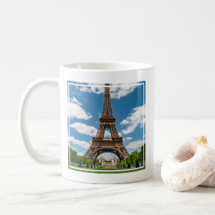 Eiffel Tower View from Champ de Mars Public Park Coffee Mug