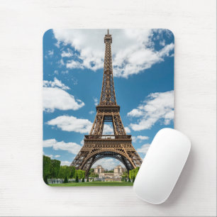 Eiffel Tower View from Champ de Mars Public Park Mouse Mat
