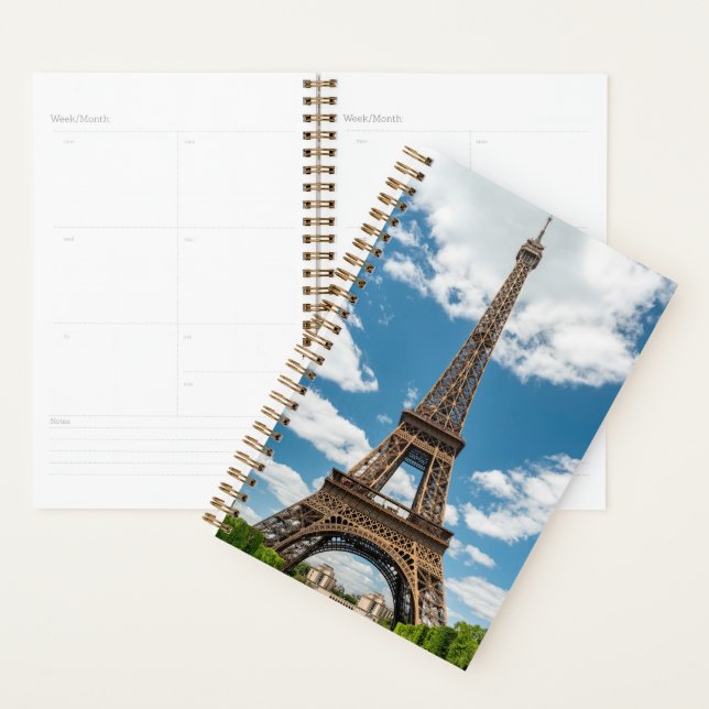 Eiffel Tower View from Champ de Mars Public Park Planner (Display)