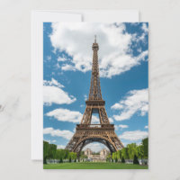 Eiffel Tower View from Champ de Mars Public Park