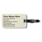 Eiffel Tower Vintage Look Luggage Tag