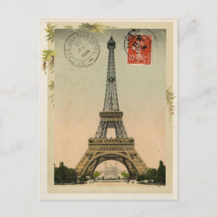 Eiffel Tower Vintage Reproduction Postcard