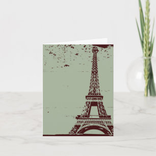 Eiffel Tower Wedding Thank You Cards
