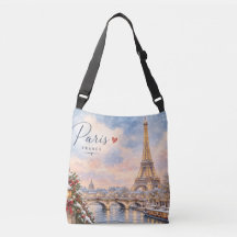 Eiffel Tower Winter Christmas River seine in snow