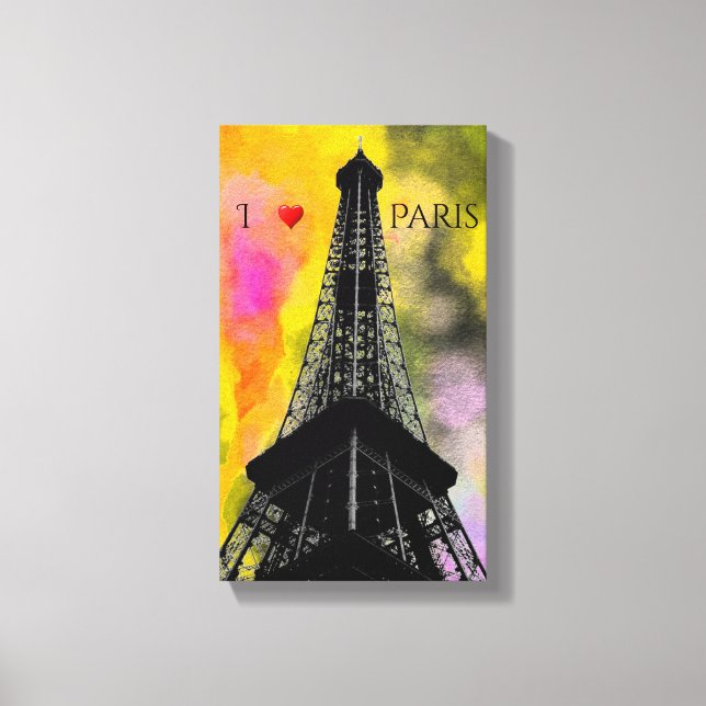 Eiffel Tower Wrapped Canvas (Front)