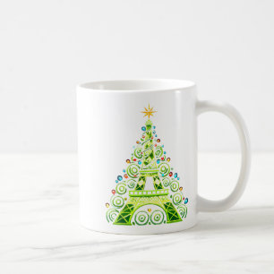 Eiffel Tower Wrapped In Christmas Tree Lights Fren Coffee Mug